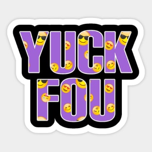 Yuck fou purple emoji Sticker